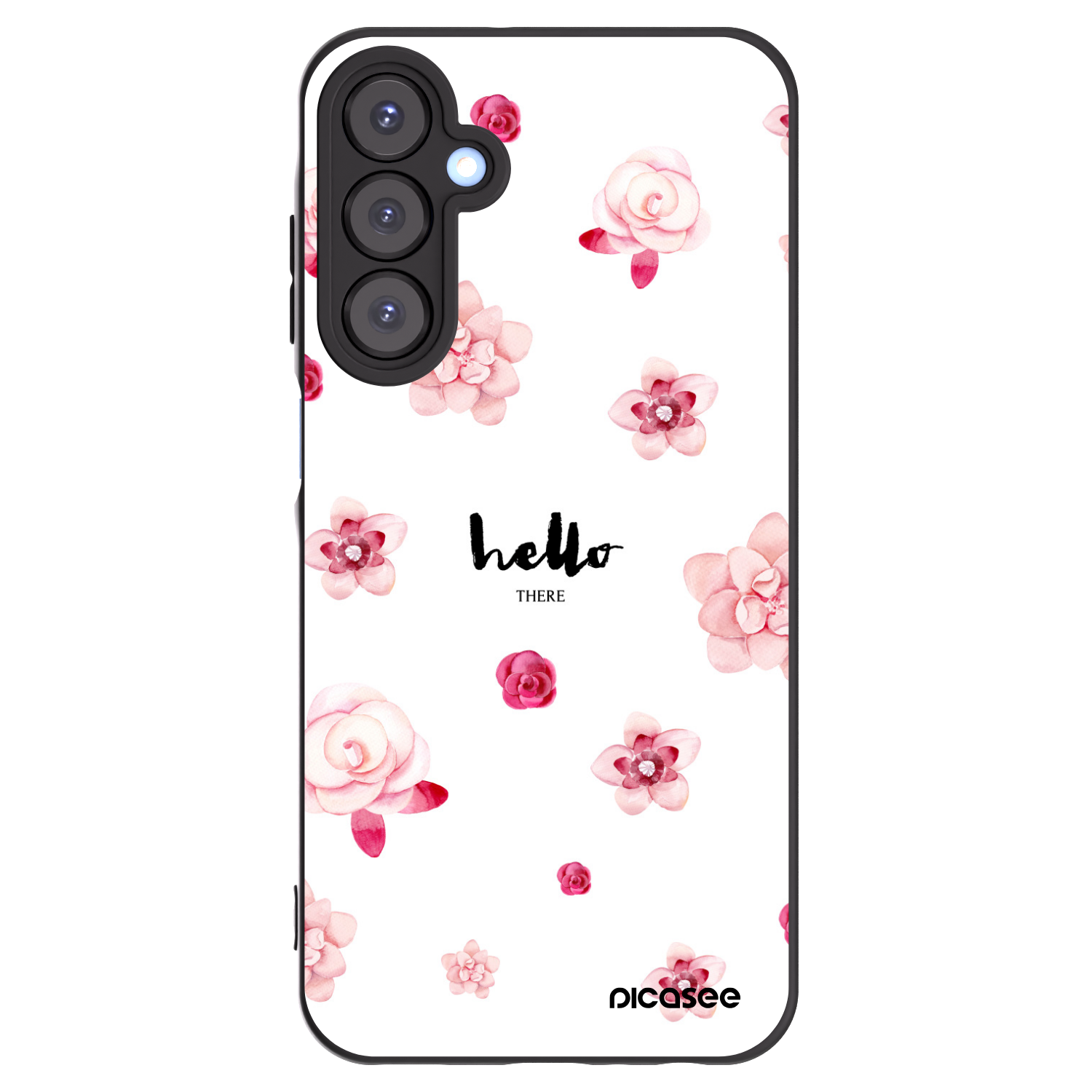 Picasee fekete szilikon tok az alábbi mobiltelefonokra Samsung Galaxy A25 A256B 5G - Hello there
