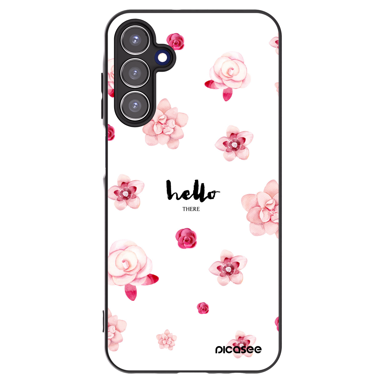 Picasee fekete szilikon tok az alábbi mobiltelefonokra Samsung Galaxy A15 A156B 5G - Hello there