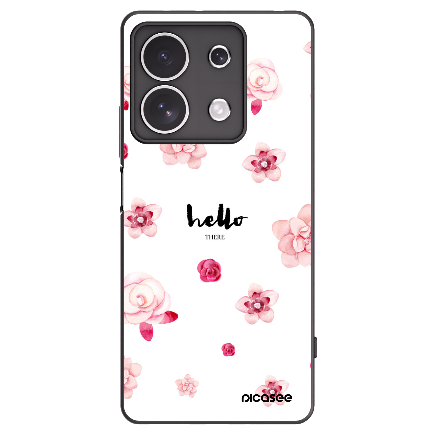 Picasee fekete szilikon tok az alábbi mobiltelefonokra Xiaomi Redmi Note 13 4G - Hello there