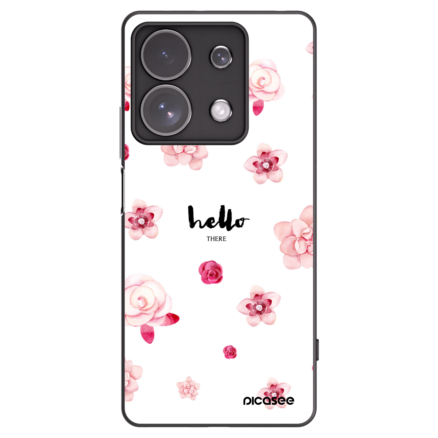 Picasee fekete szilikon tok az alábbi mobiltelefonokra Xiaomi Redmi Note 13 Pro 4G - Hello there