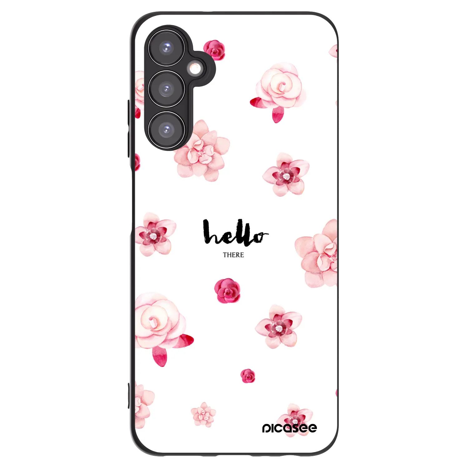 Picasee fekete szilikon tok az alábbi mobiltelefonokra Samsung Galaxy A05s A057G - Hello there