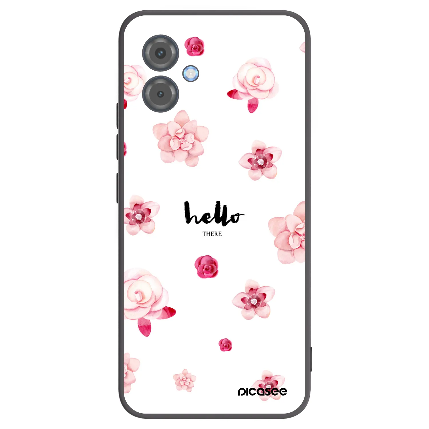 Picasee fekete szilikon tok az alábbi mobiltelefonokra Motorola Moto G14 - Hello there