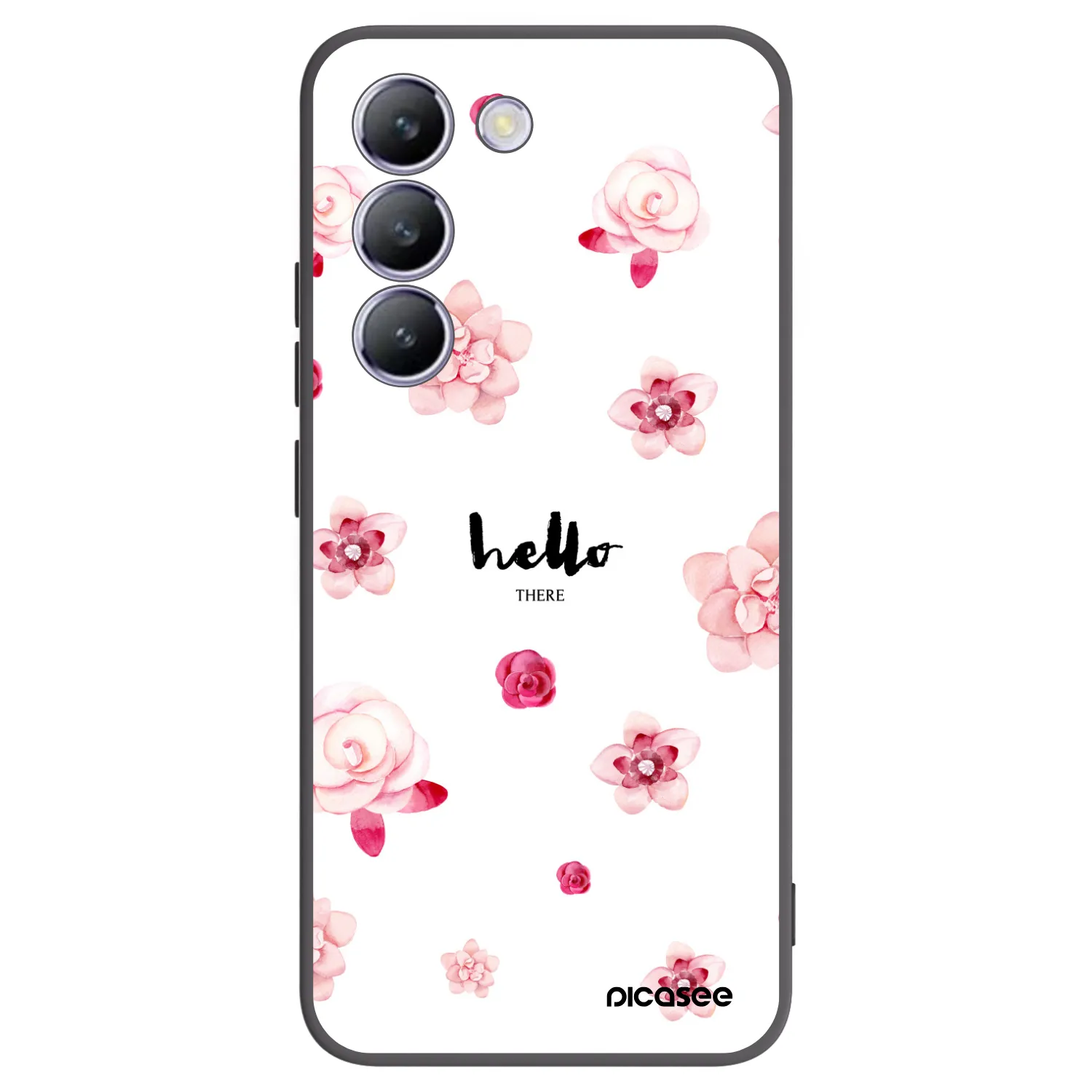 Picasee fekete szilikon tok az alábbi mobiltelefonokra Vivo V40 SE 5G - Hello there