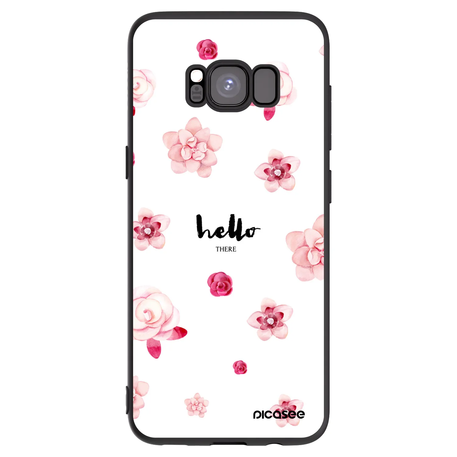 Picasee fekete szilikon tok az alábbi mobiltelefonokra Samsung Galaxy S8 G950F - Hello there
