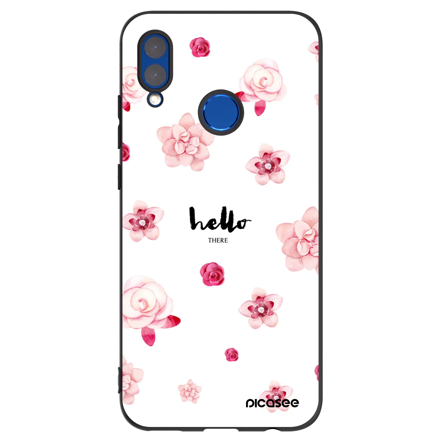 Picasee fekete szilikon tok az alábbi mobiltelefonokra Honor 10 Lite - Hello there