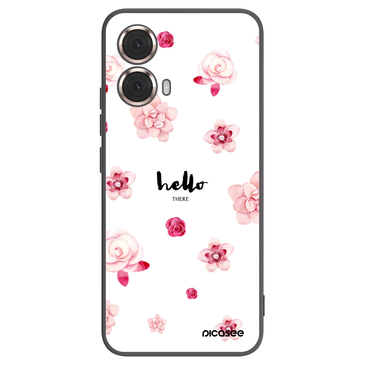 Picasee fekete szilikon tok az alábbi mobiltelefonokra Motorola Moto G85 - Hello there
