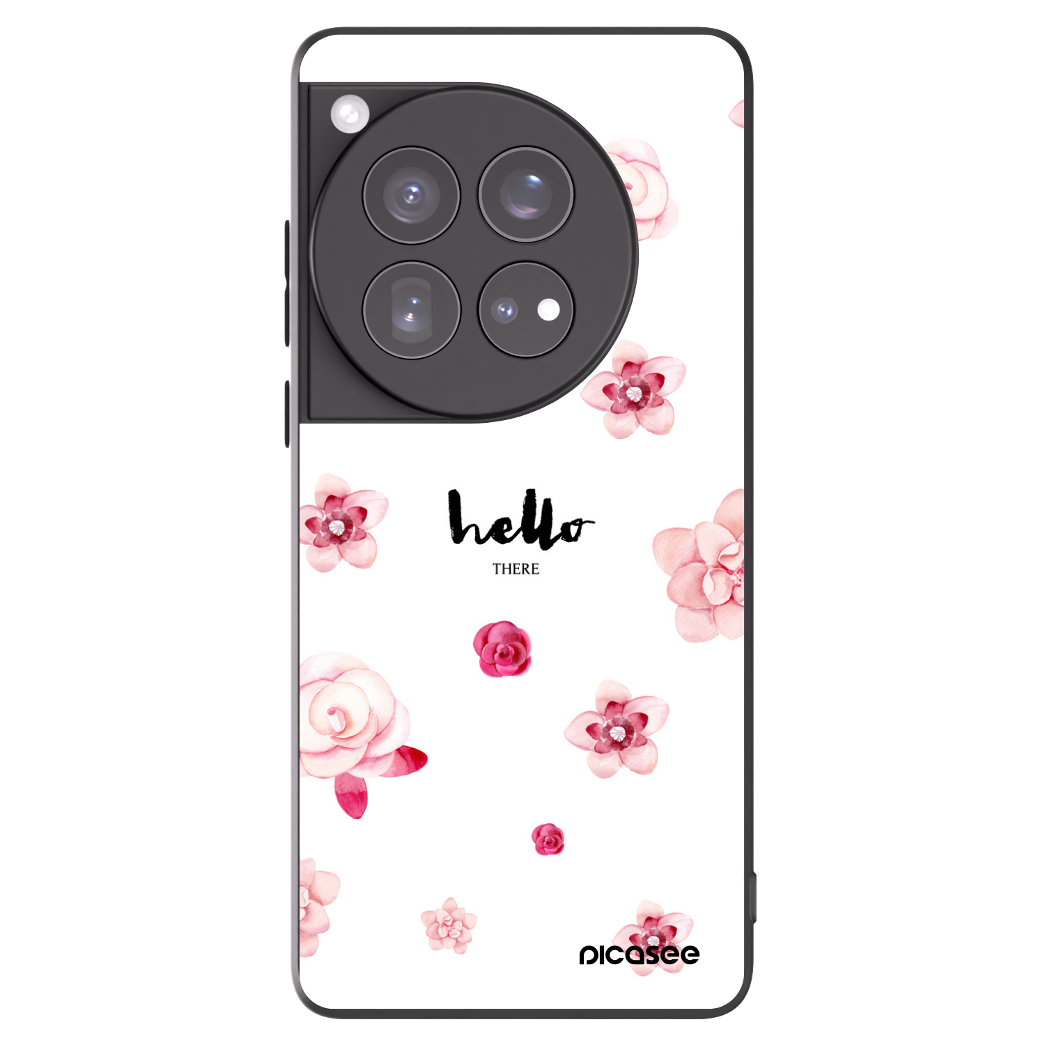 Picasee fekete szilikon tok az alábbi mobiltelefonokra OnePlus 12 5G - Hello there
