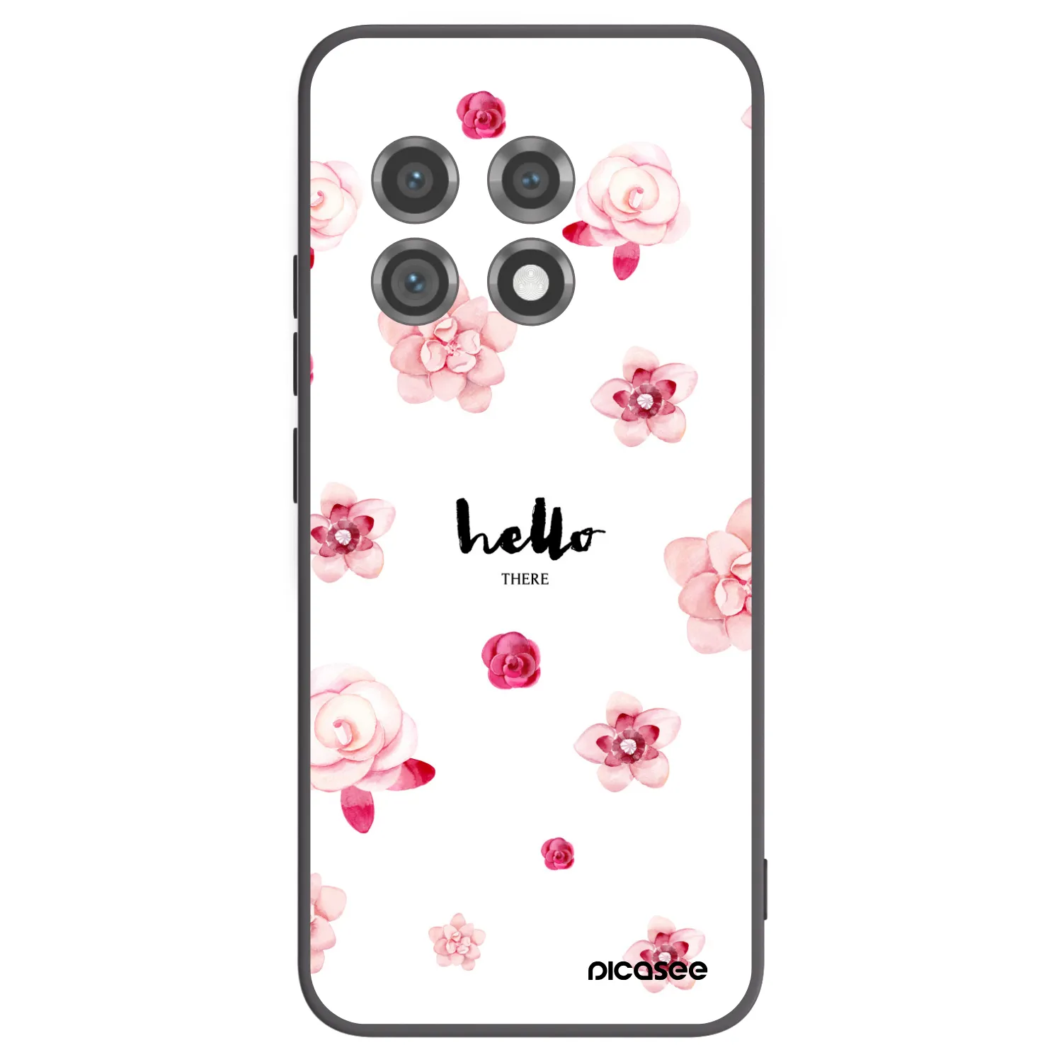 Picasee fekete szilikon tok az alábbi mobiltelefonokra OnePlus 11 5G - Hello there