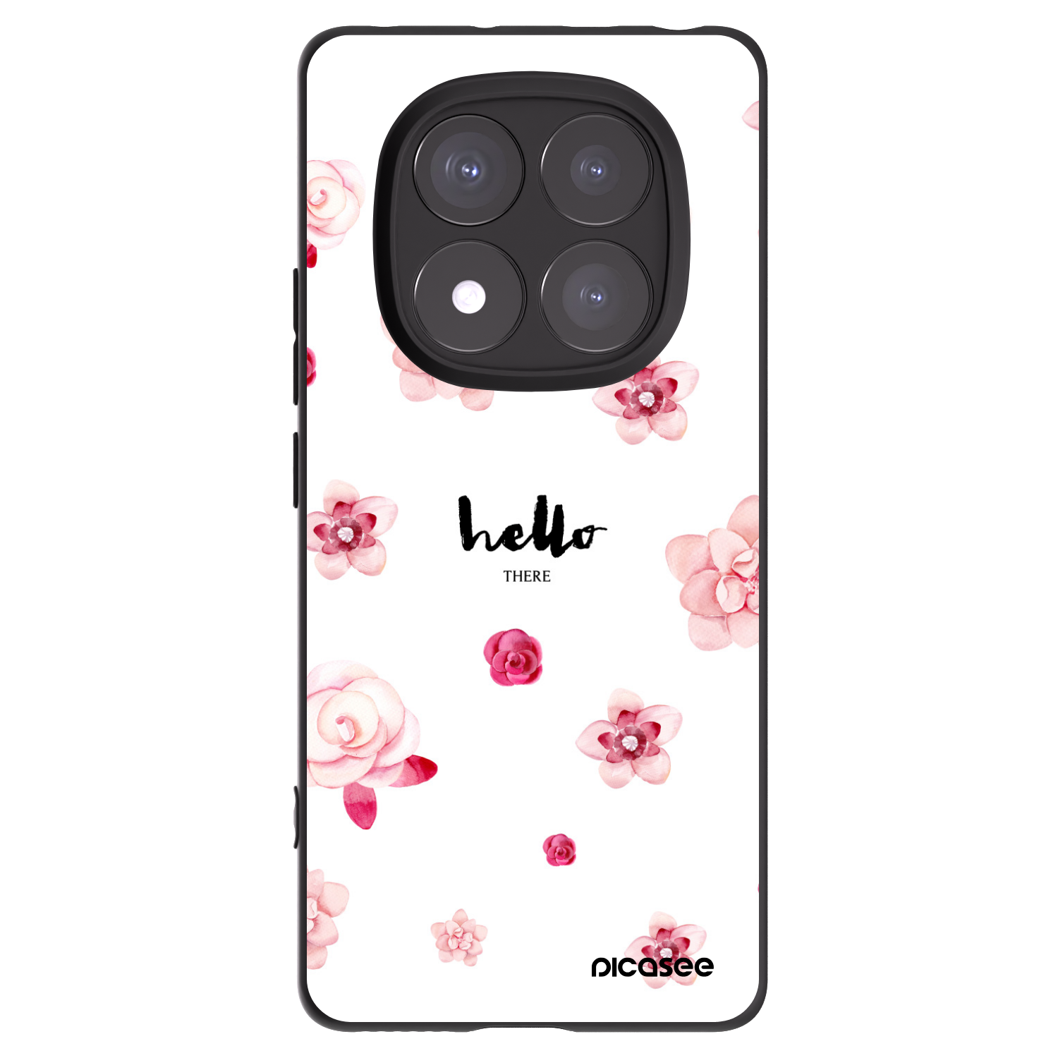 Picasee fekete szilikon tok az alábbi mobiltelefonokra Xiaomi Redmi Note 14 Pro+ 5G - Hello there