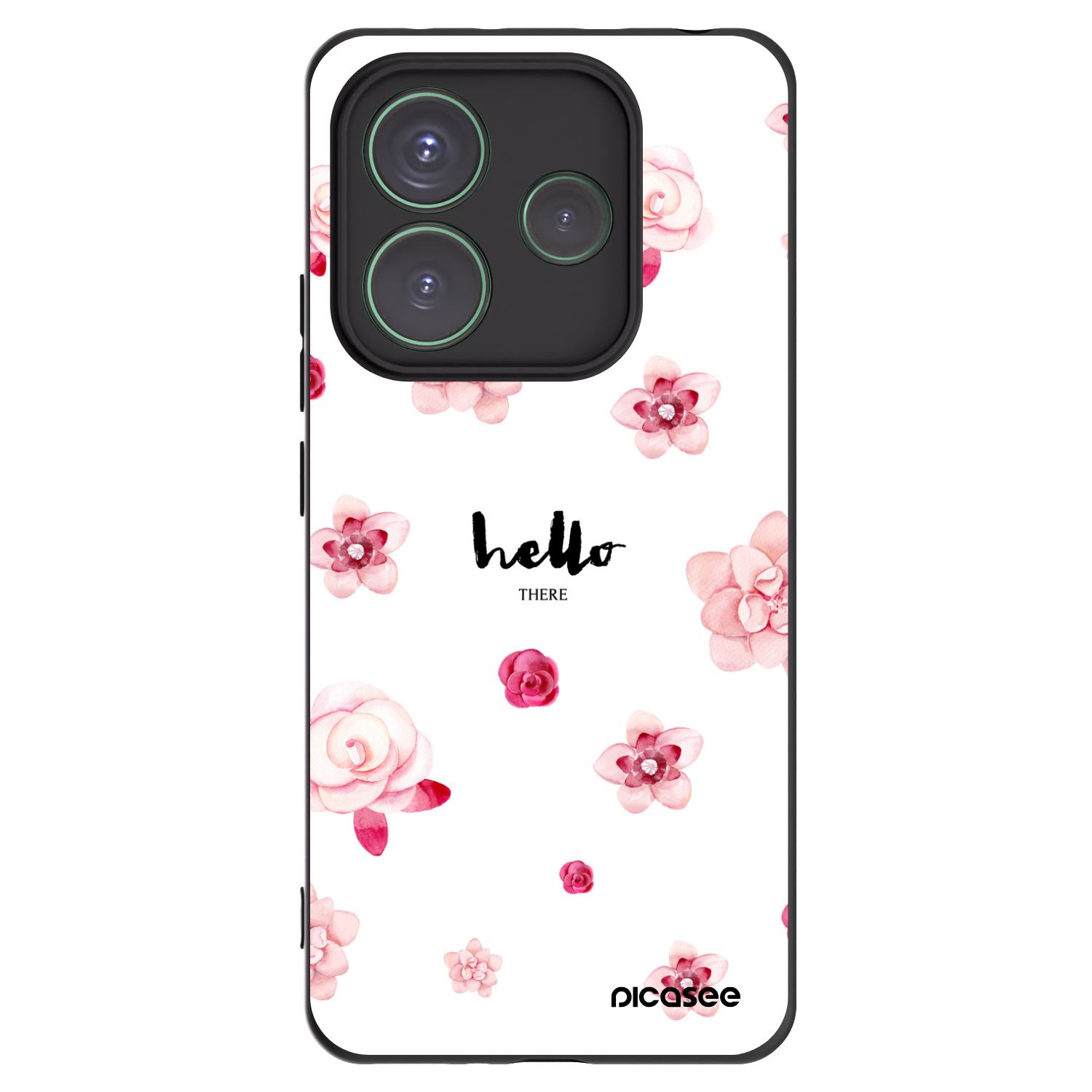 Picasee fekete szilikon tok az alábbi mobiltelefonokra Xiaomi Redmi Note 14 5G - Hello there