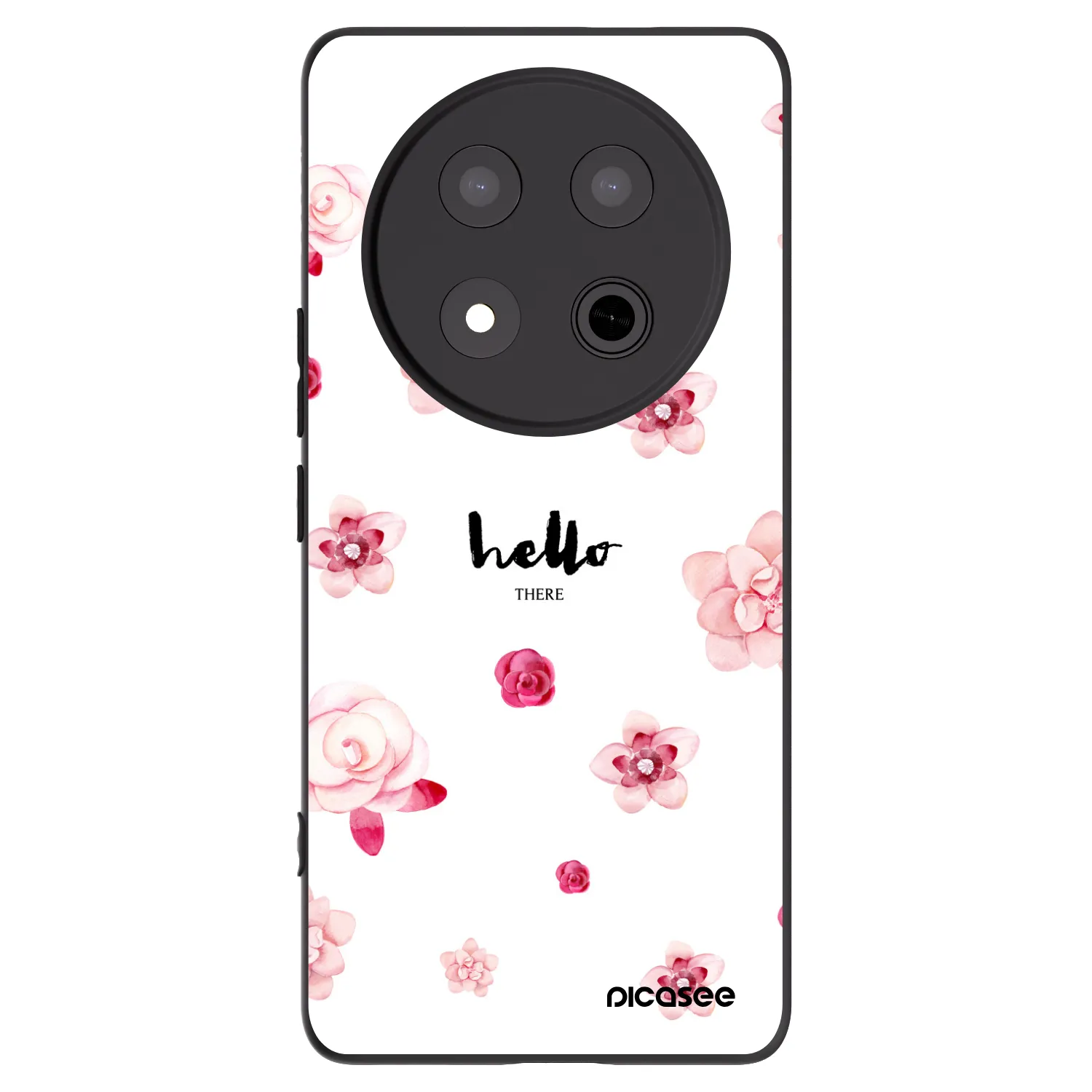 Picasee fekete szilikon tok az alábbi mobiltelefonokra Honor Magic7 Lite 5G - Hello there