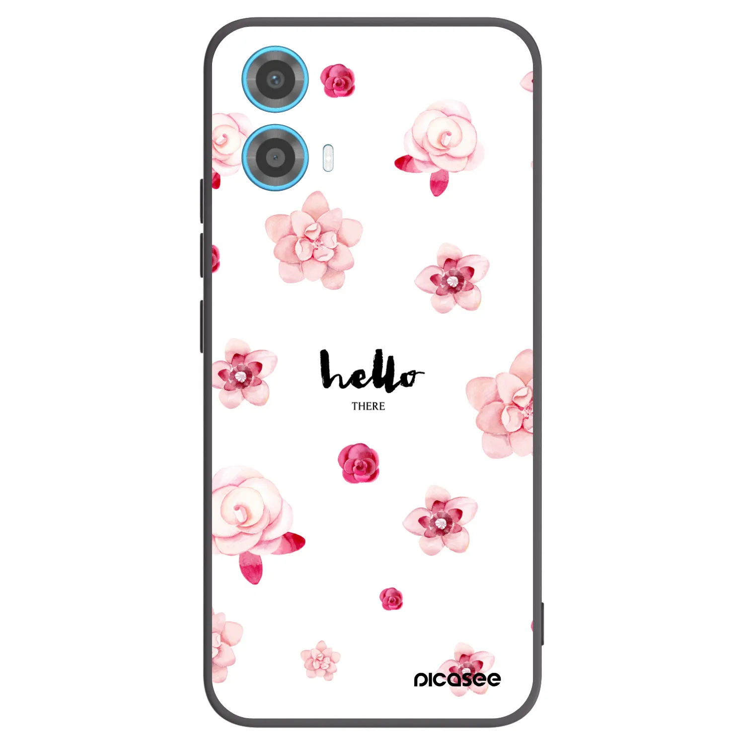 Picasee fekete szilikon tok az alábbi mobiltelefonokra Motorola Moto G34 5G - Hello there