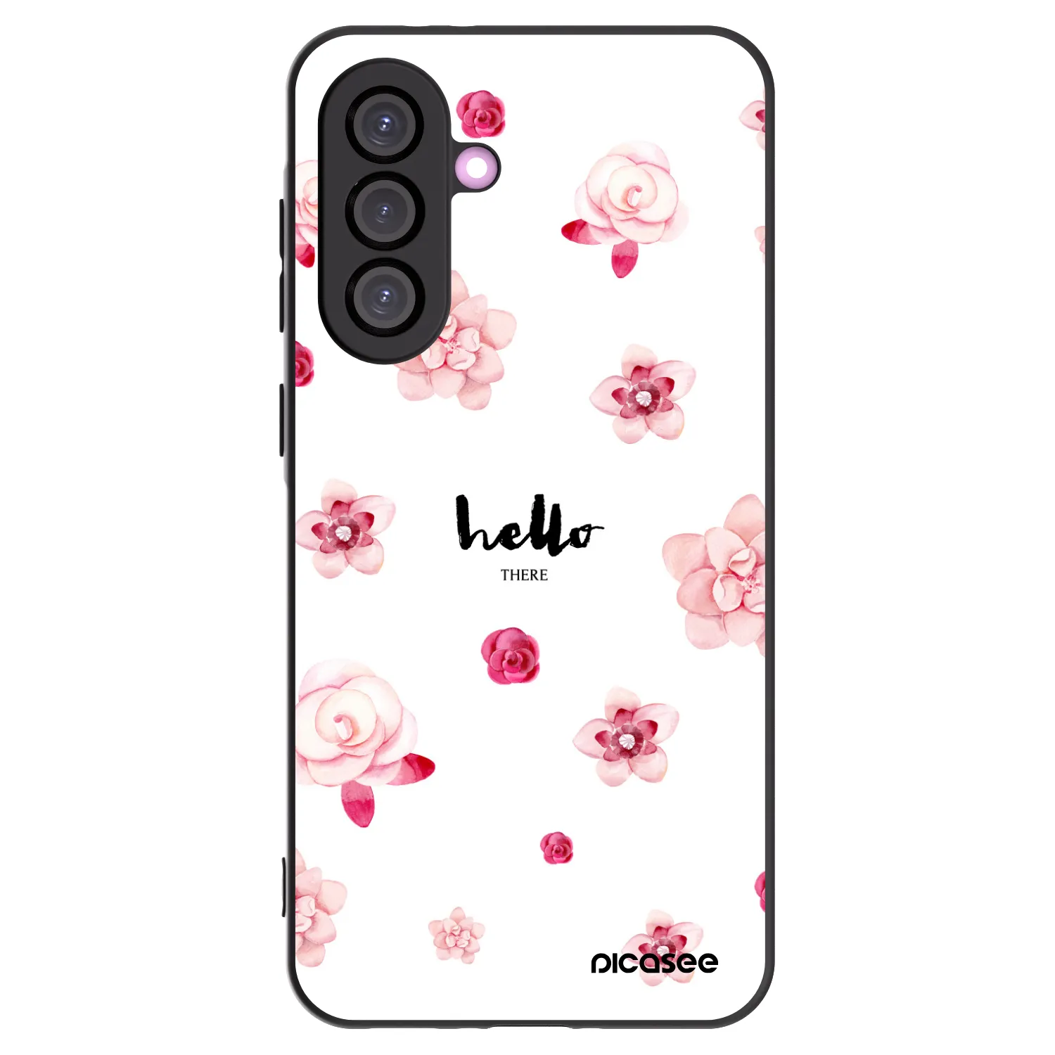 Picasee fekete szilikon tok az alábbi mobiltelefonokra Samsung Galaxy A56 5G A566B - Hello there