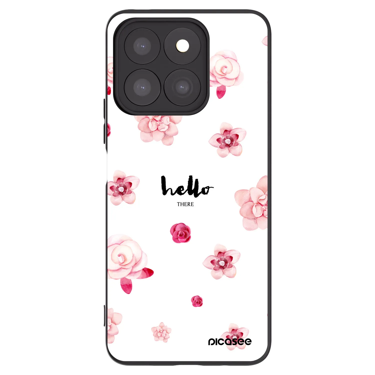 Picasee fekete szilikon tok az alábbi mobiltelefonokra Honor X8c - Hello there