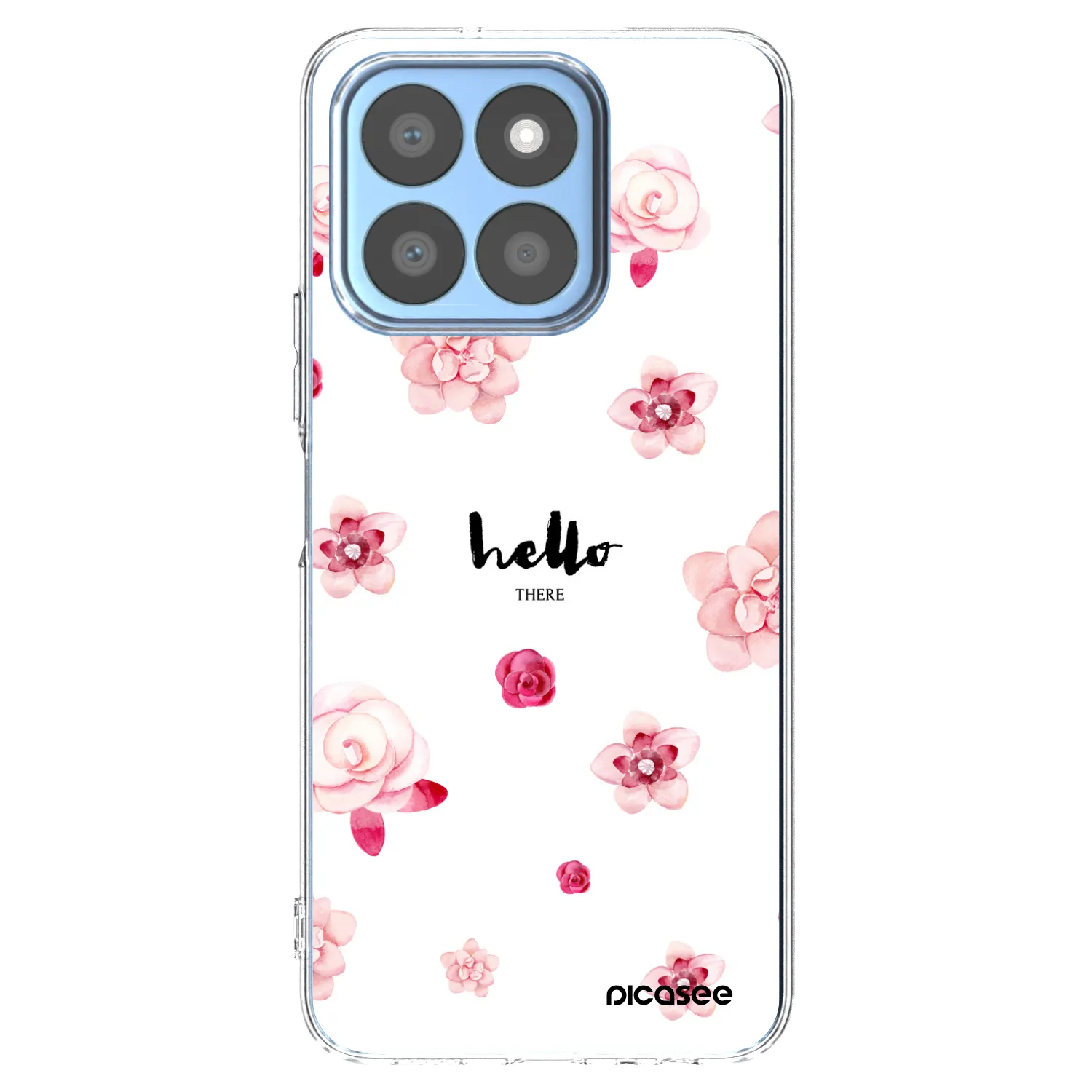 Picasee átlátszó szilikon tok az alábbi mobiltelefonokra Honor X8c - Hello there