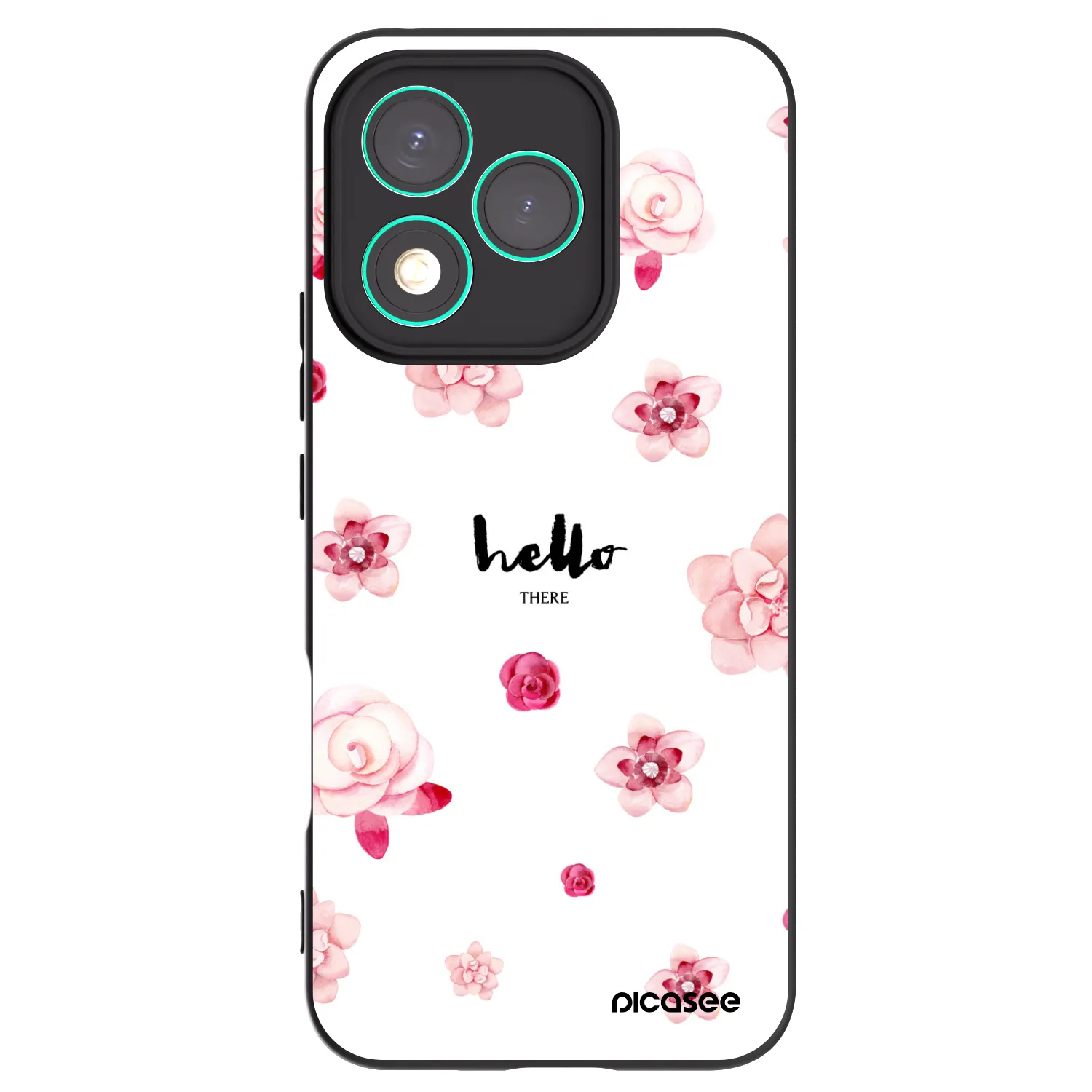 Picasee fekete szilikon tok az alábbi mobiltelefonokra Honor 400 Lite 5G - Hello there