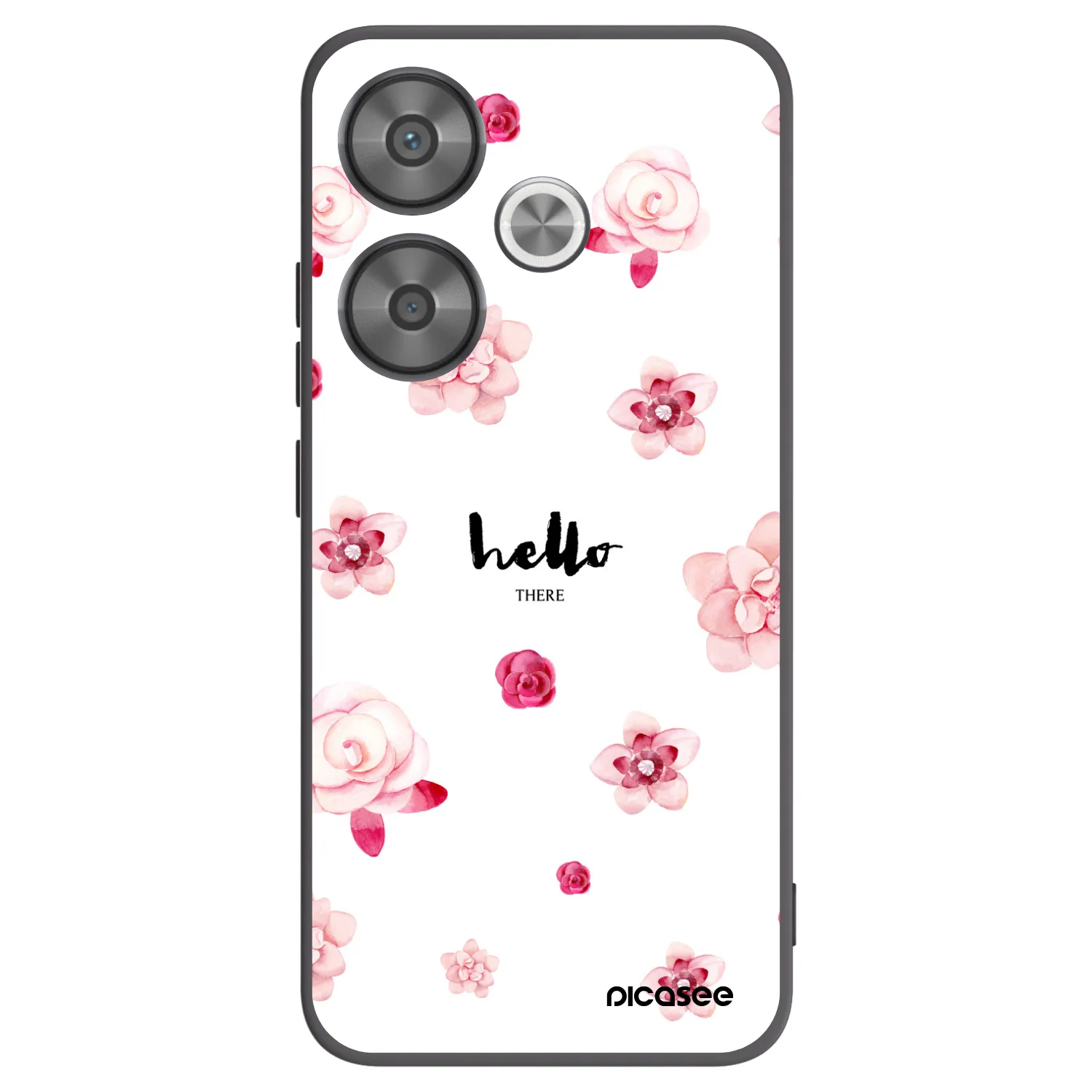 Picasee fekete szilikon tok az alábbi mobiltelefonokra Xiaomi Poco F6 - Hello there