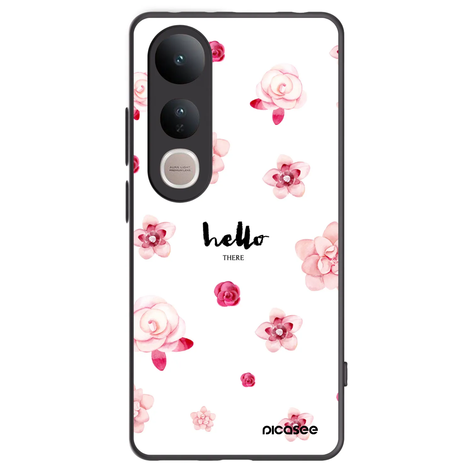 Picasee fekete szilikon tok az alábbi mobiltelefonokra Vivo V50 Lite 5G - Hello there