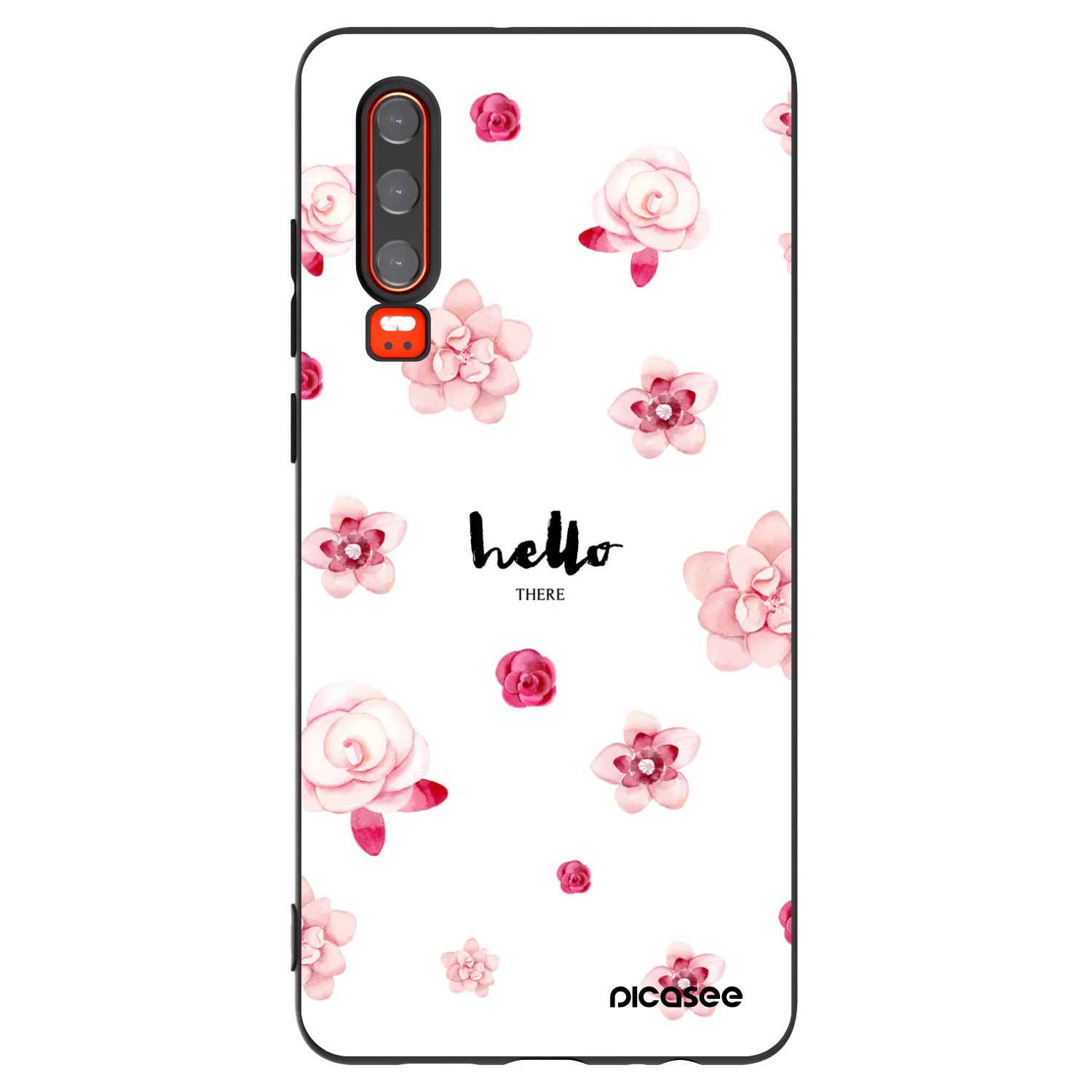 Picasee fekete szilikon tok az alábbi mobiltelefonokra Huawei P30 - Hello there