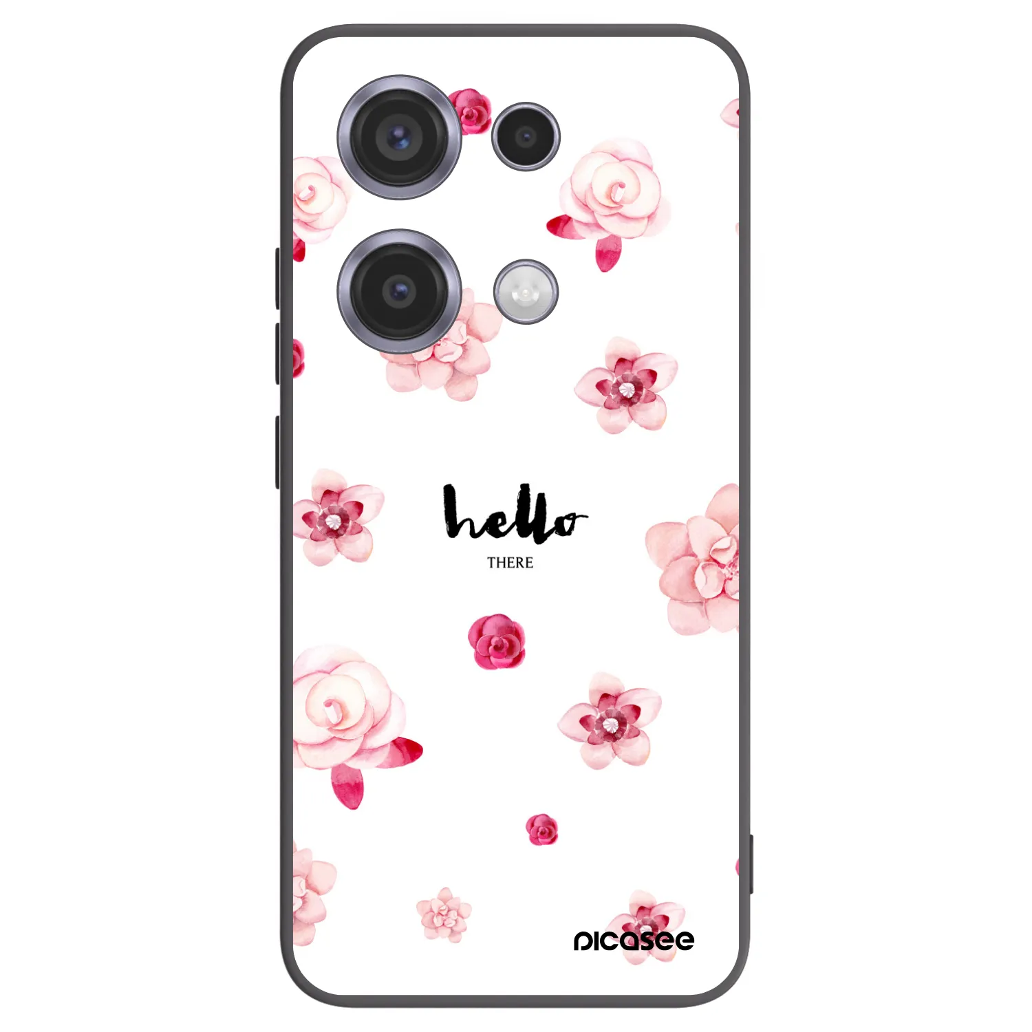 Picasee fekete szilikon tok az alábbi mobiltelefonokra Xiaomi Redmi Note 14S - Hello there