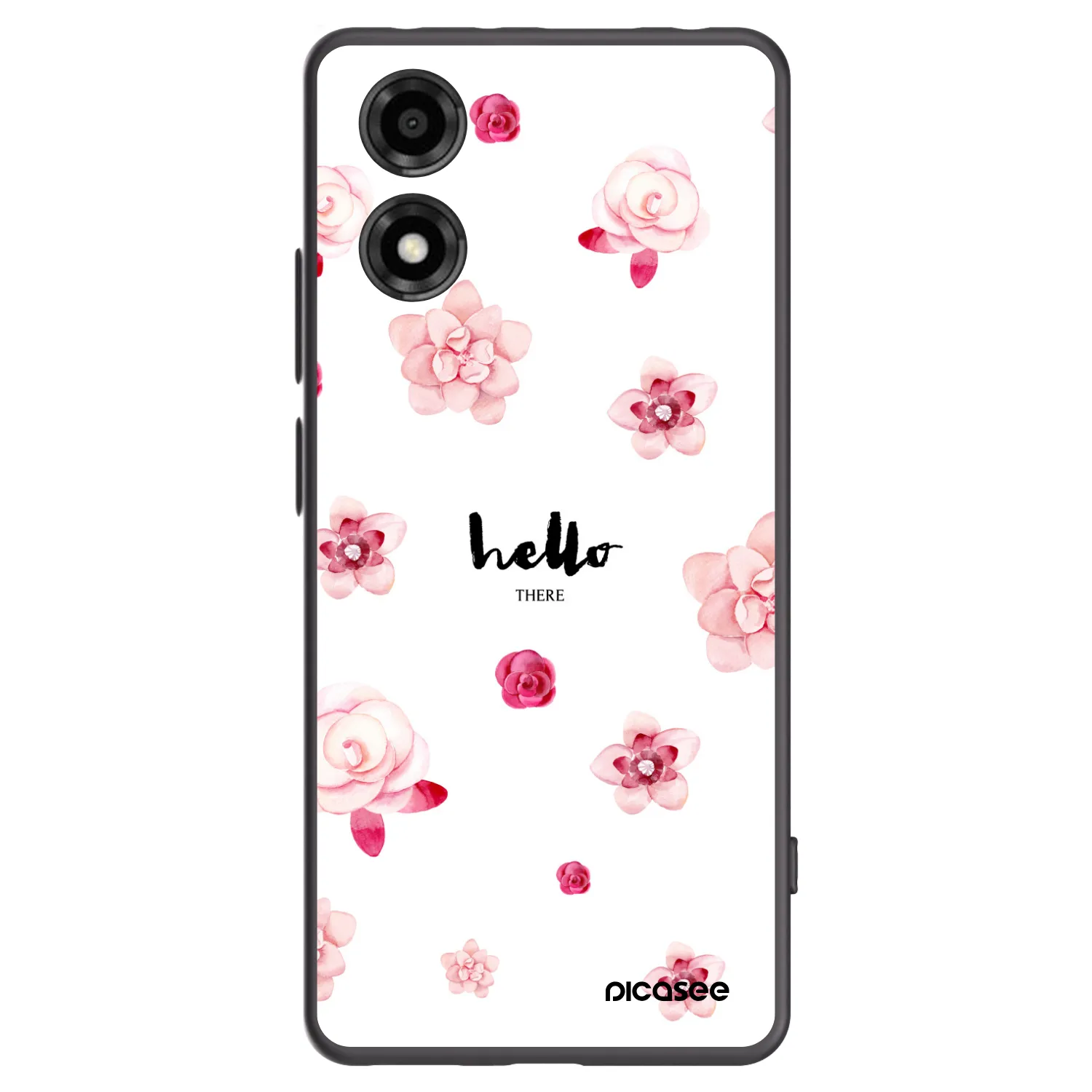 Picasee fekete szilikon tok az alábbi mobiltelefonokra Motorola Moto E14 - Hello there