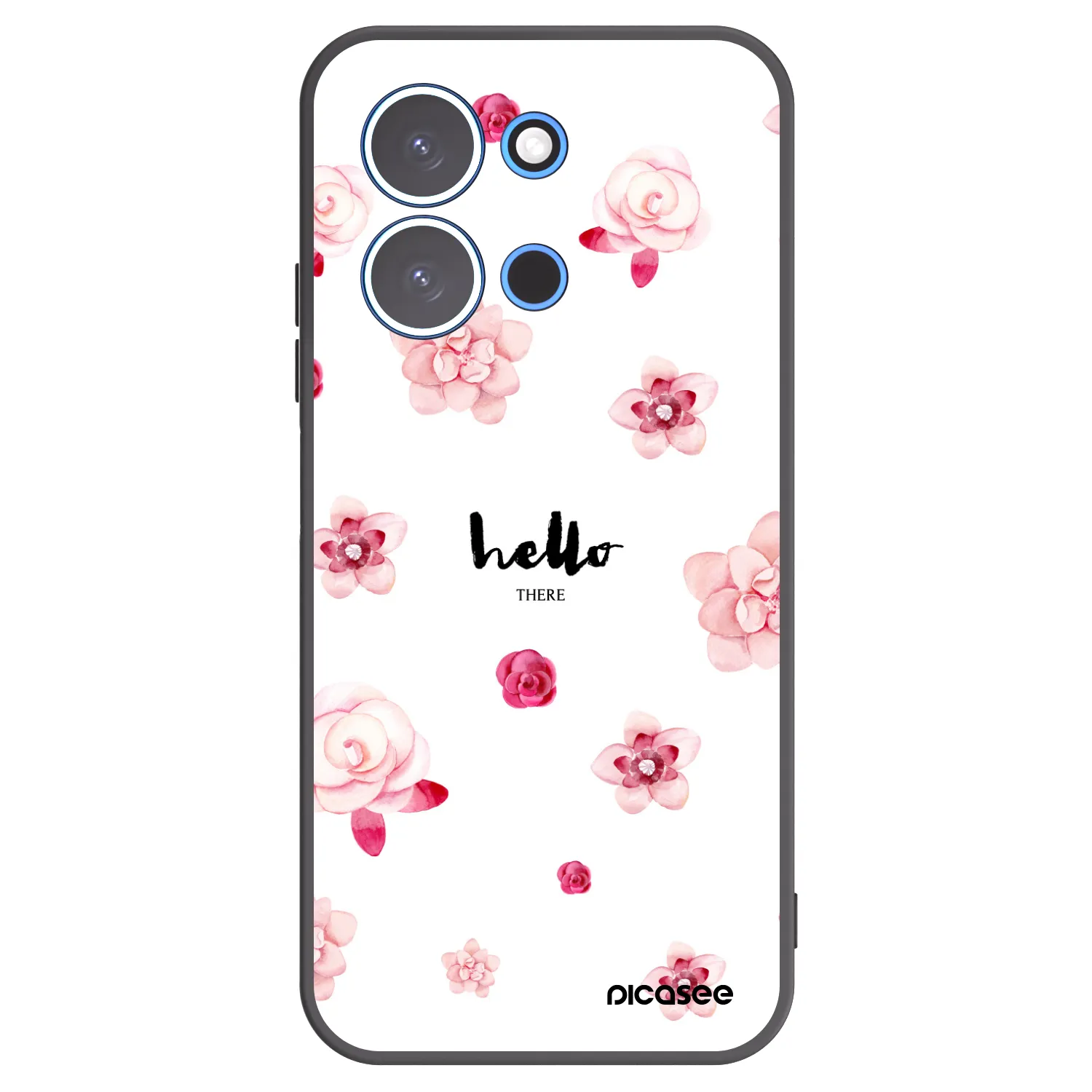 Picasee fekete szilikon tok az alábbi mobiltelefonokra Xiaomi Redmi 15C 4G - Hello there