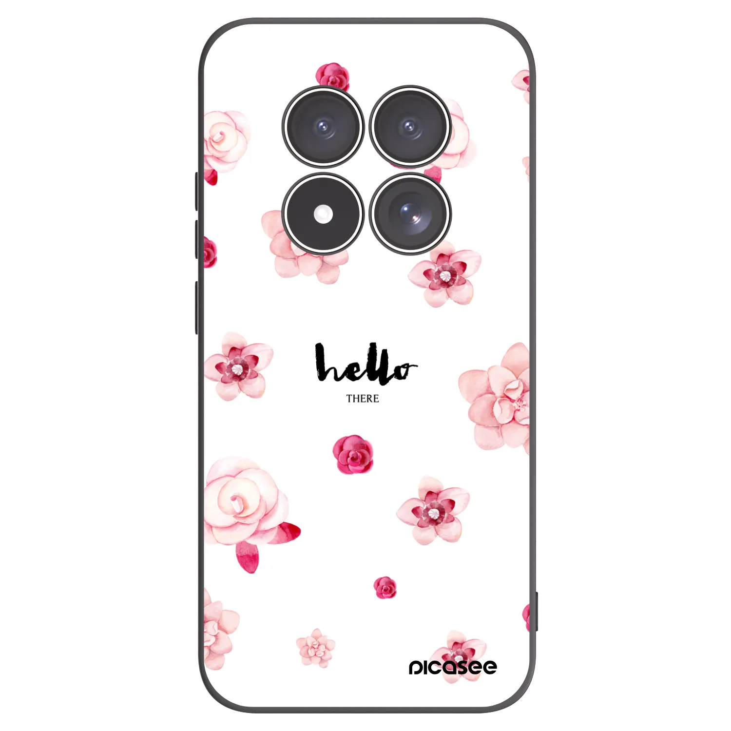 Picasee fekete szilikon tok az alábbi mobiltelefonokra Xiaomi Redmi Note 15 Pro 4G - Hello there