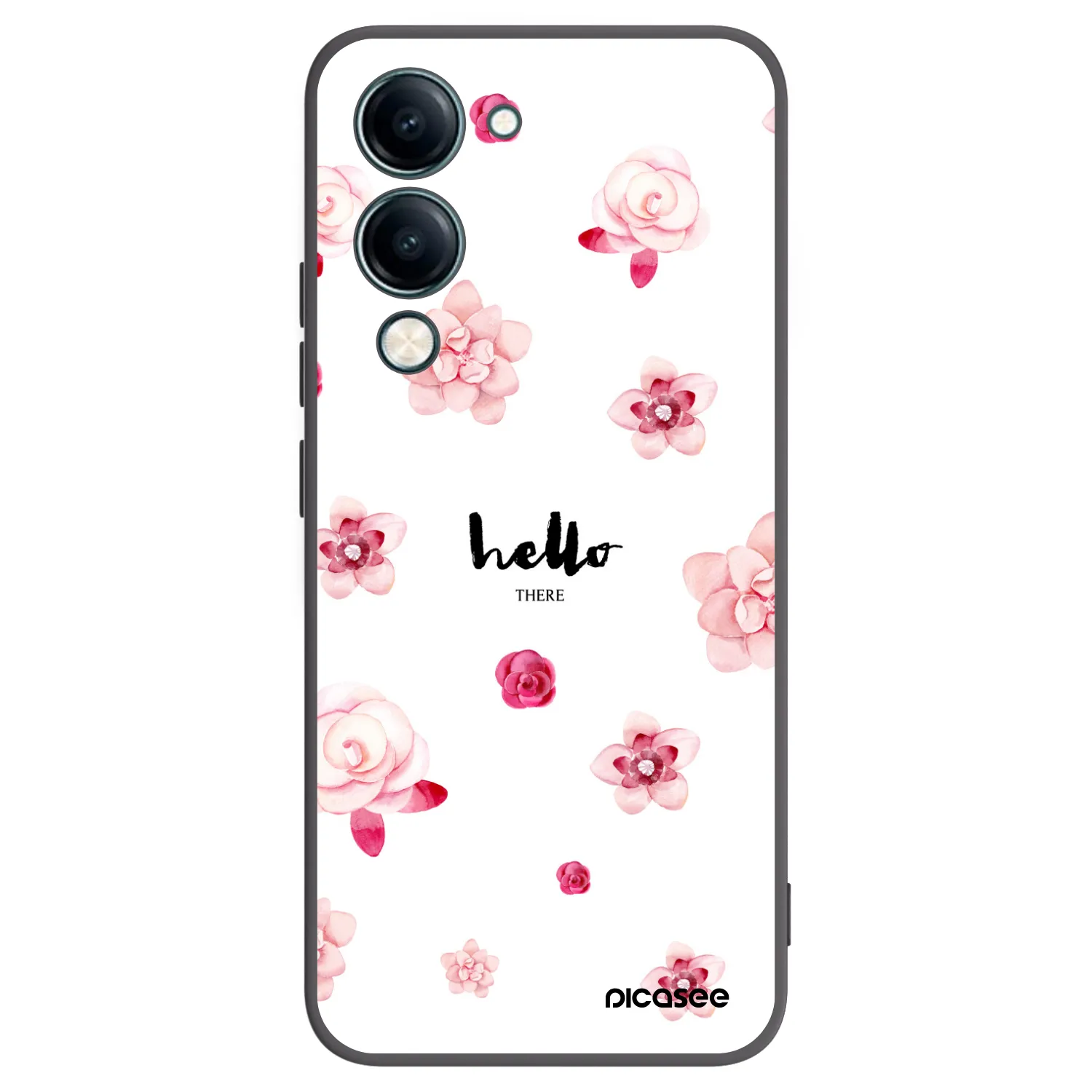 Picasee fekete szilikon tok az alábbi mobiltelefonokra Vivo Y29s 5G - Hello there