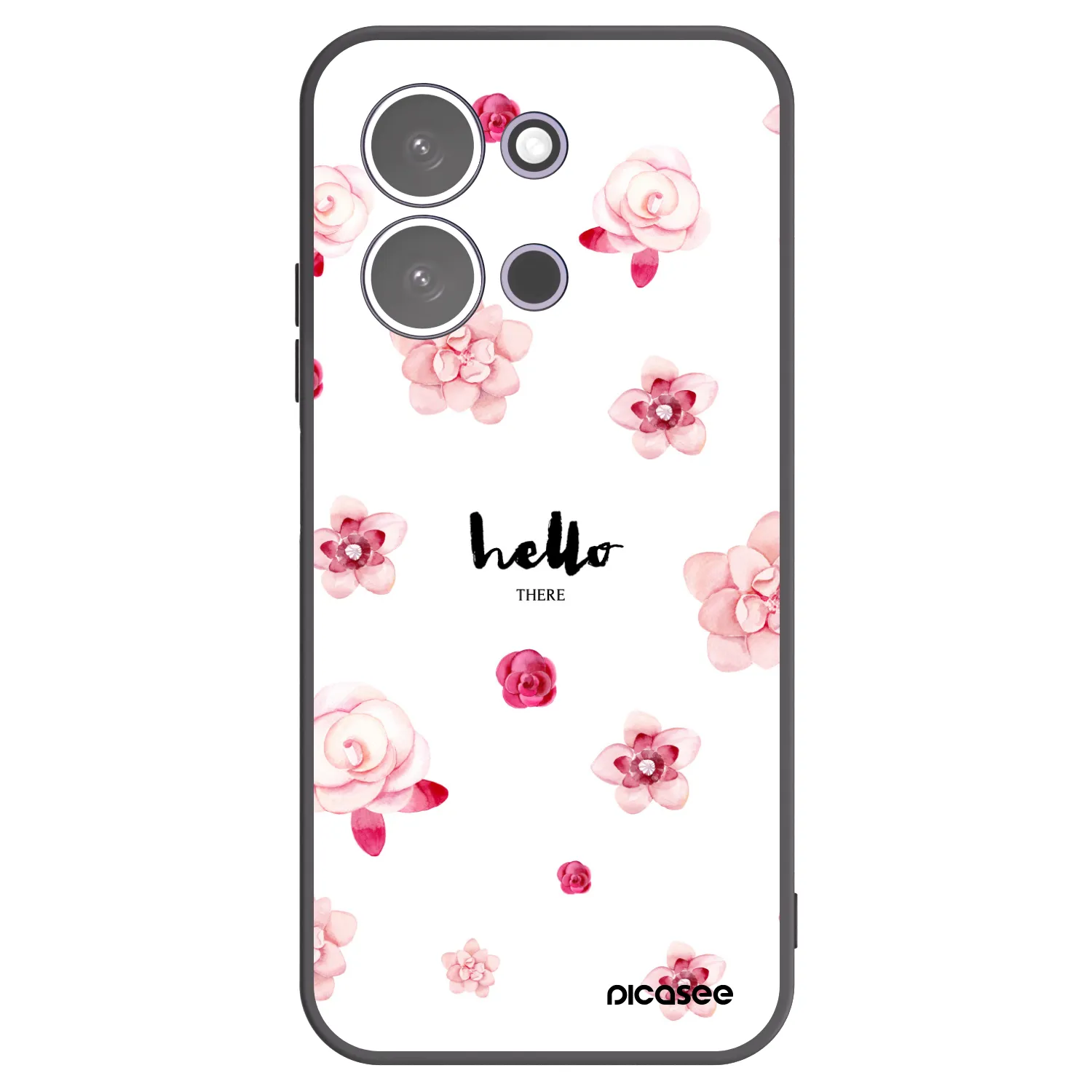 Picasee fekete szilikon tok az alábbi mobiltelefonokra Xiaomi Redmi 15C 5G - Hello there