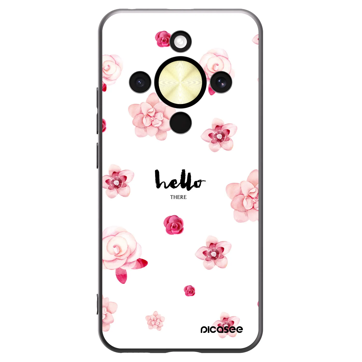 Picasee fekete szilikon tok az alábbi mobiltelefonokra Honor Magic8 Lite 5G - Hello there