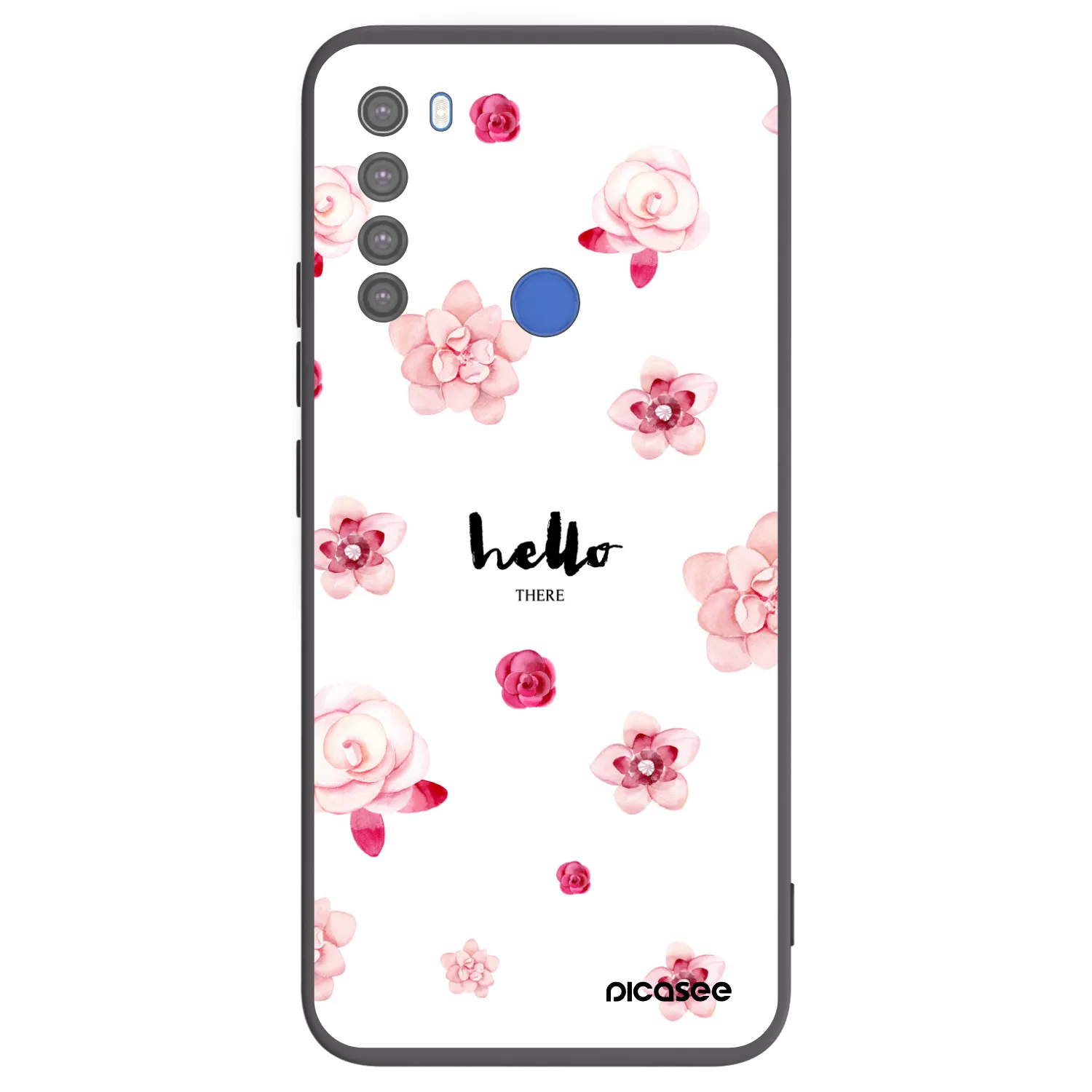 Picasee fekete szilikon tok az alábbi mobiltelefonokra Xiaomi Redmi Note 8T - Hello there