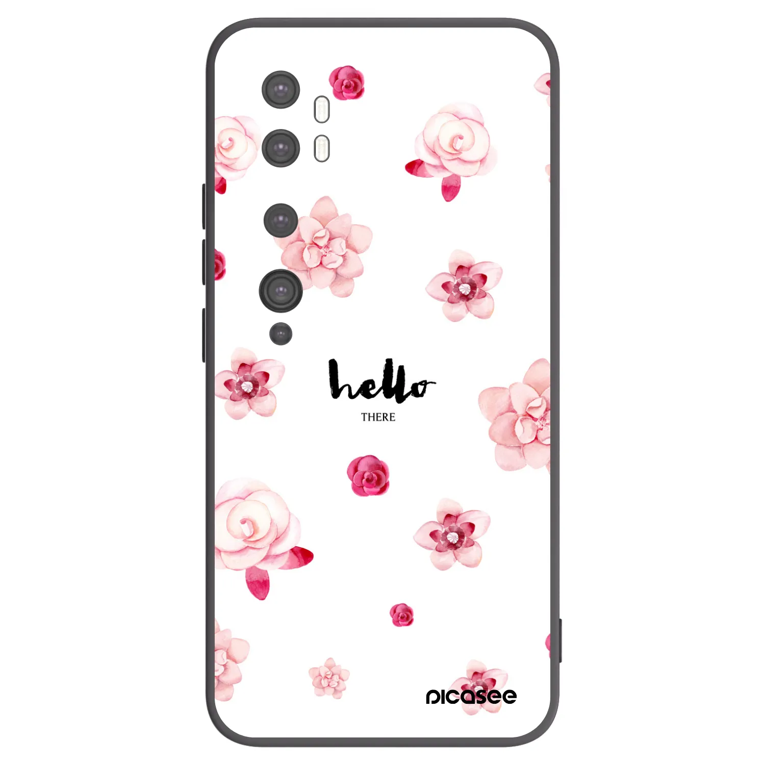 Picasee fekete szilikon tok az alábbi mobiltelefonokra Xiaomi Mi Note 10 (Pro) - Hello there