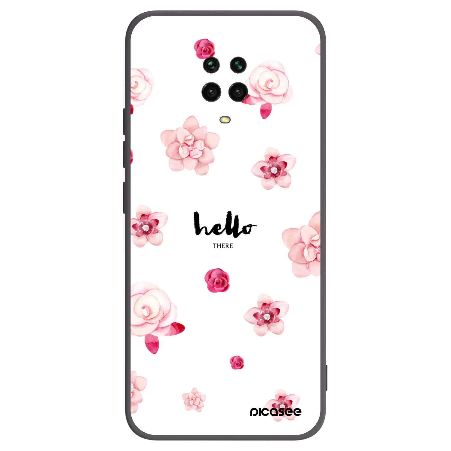 Picasee fekete szilikon tok az alábbi mobiltelefonokra Xiaomi Redmi Note 9 Pro - Hello there