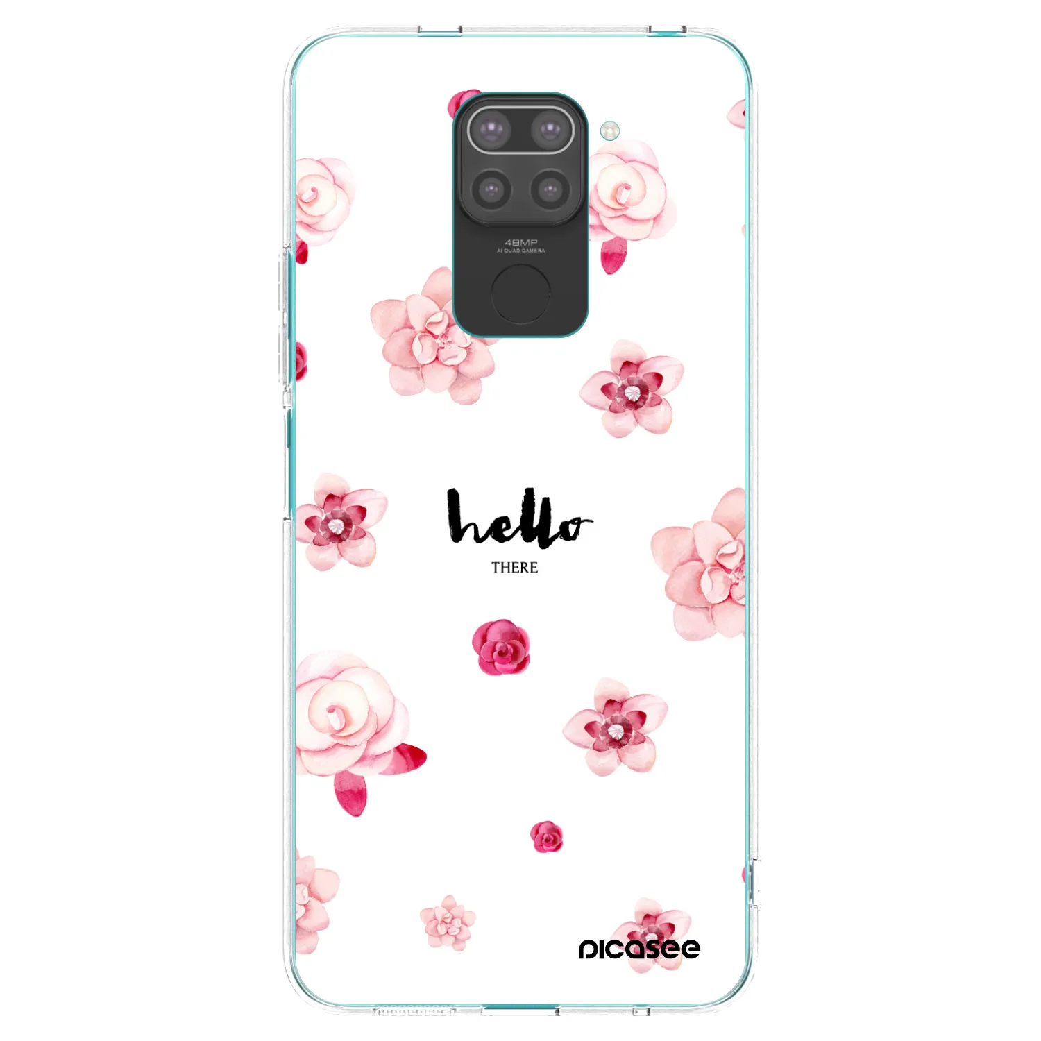 Picasee fekete szilikon tok az alábbi mobiltelefonokra Xiaomi Redmi Note 9 - Hello there