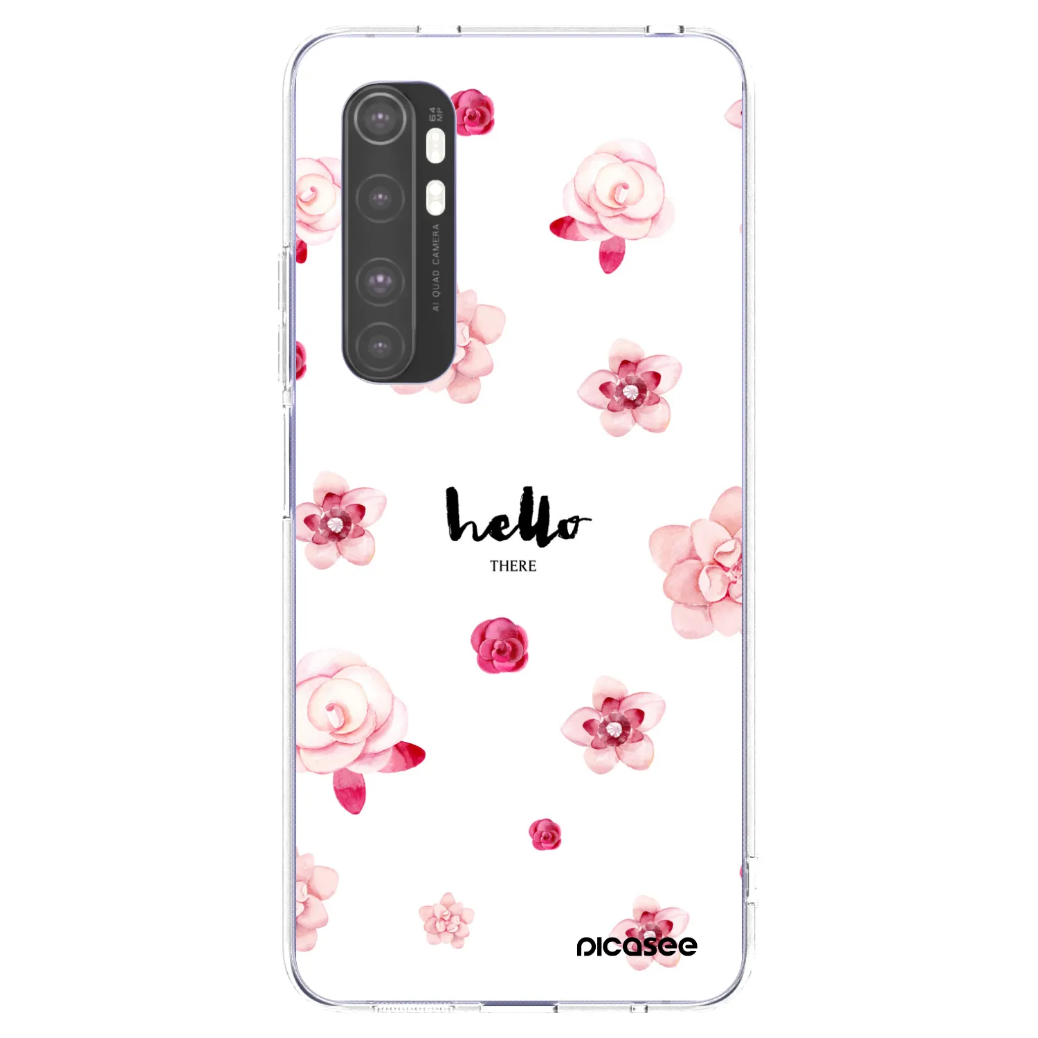 Picasee átlátszó szilikon tok az alábbi mobiltelefonokra Xiaomi Mi Note 10 Lite - Hello there