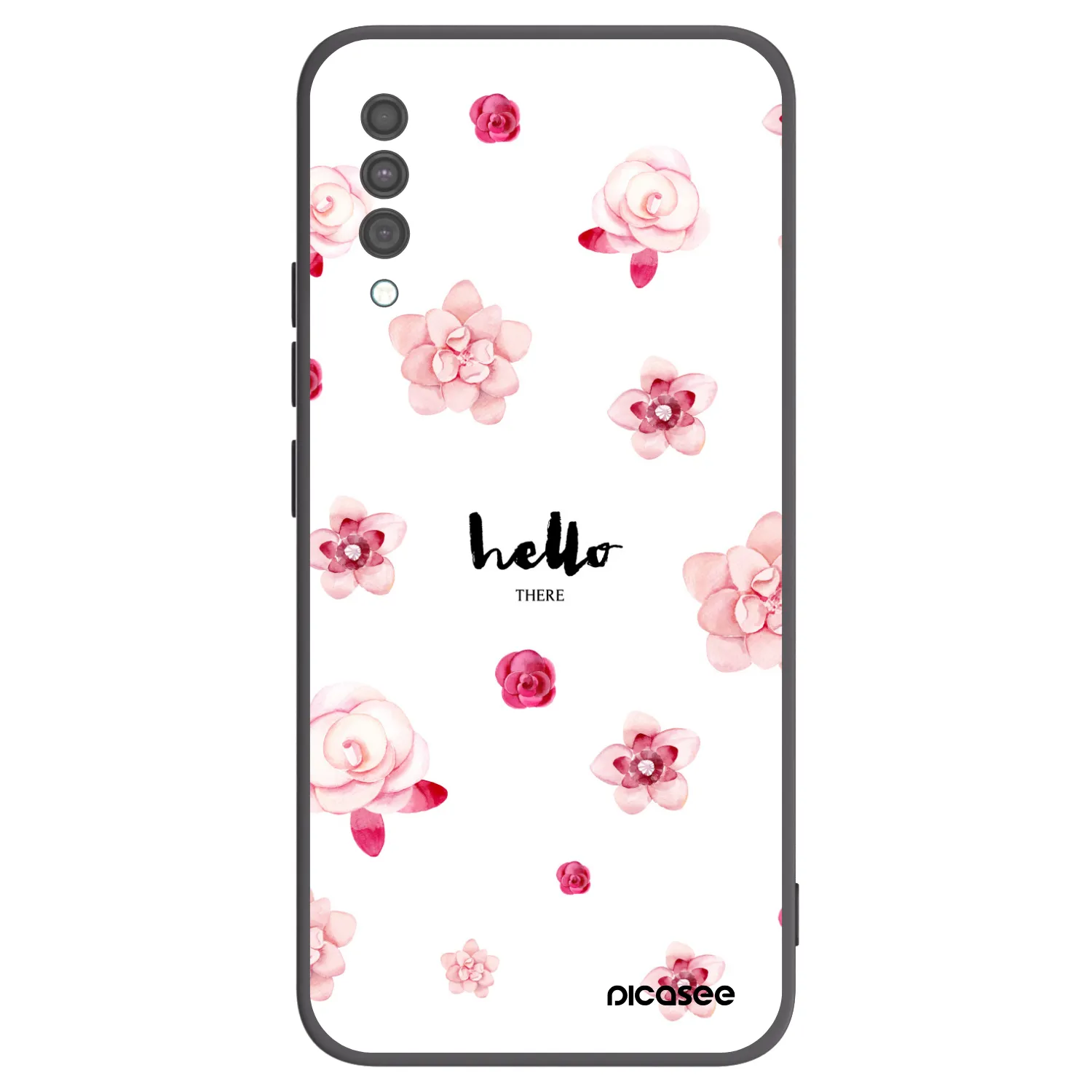Picasee fekete szilikon tok az alábbi mobiltelefonokra Samsung Galaxy A30s A307F - Hello there