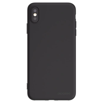 Picasee fekete szilikon tok az alábbi mobiltelefonokra Apple iPhone XS Max - Clear