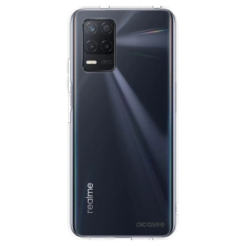 Picasee átlátszó szilikon tok az alábbi mobiltelefonokra Realme 8 5G - Clear