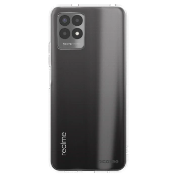 Picasee átlátszó szilikon tok az alábbi mobiltelefonokra Realme 8i - Clear