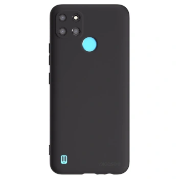 Picasee fekete szilikon tok az alábbi mobiltelefonokra Realme C21Y - Clear