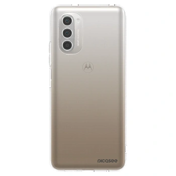 Picasee átlátszó szilikon tok az alábbi mobiltelefonokra Motorola Moto G51 - Clear