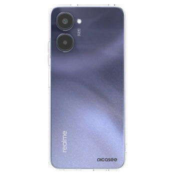 Picasee átlátszó szilikon tok az alábbi mobiltelefonokra Realme 10 4G - Clear