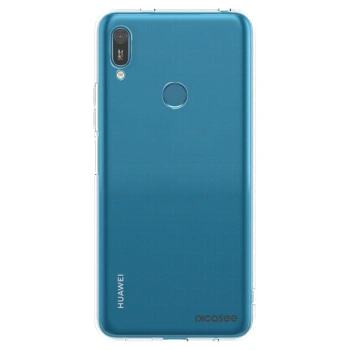 Picasee átlátszó szilikon tok az alábbi mobiltelefonokra Huawei Y7 2019 - Clear