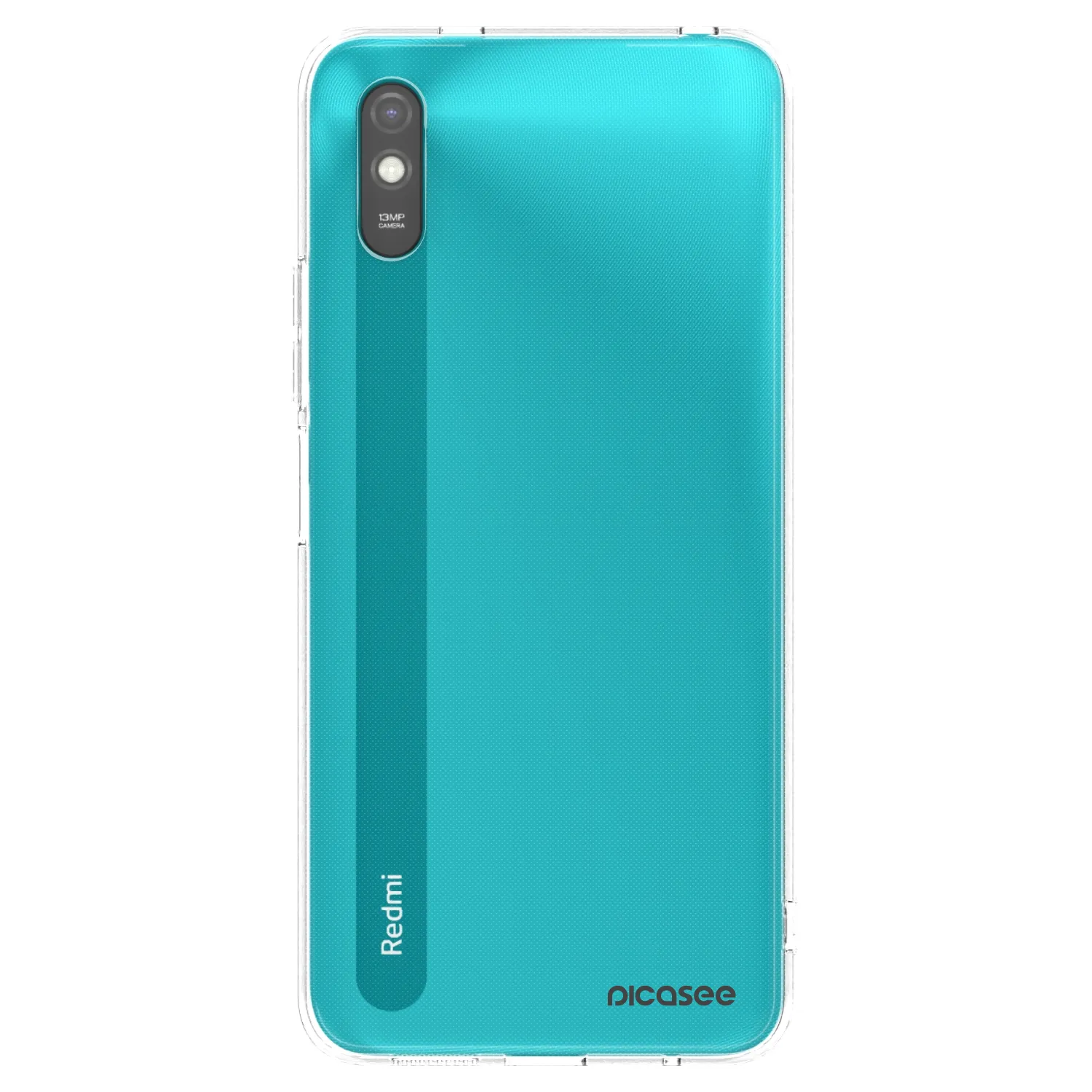 Picasee fekete szilikon tok az alábbi mobiltelefonokra Xiaomi Redmi 9A - Clear