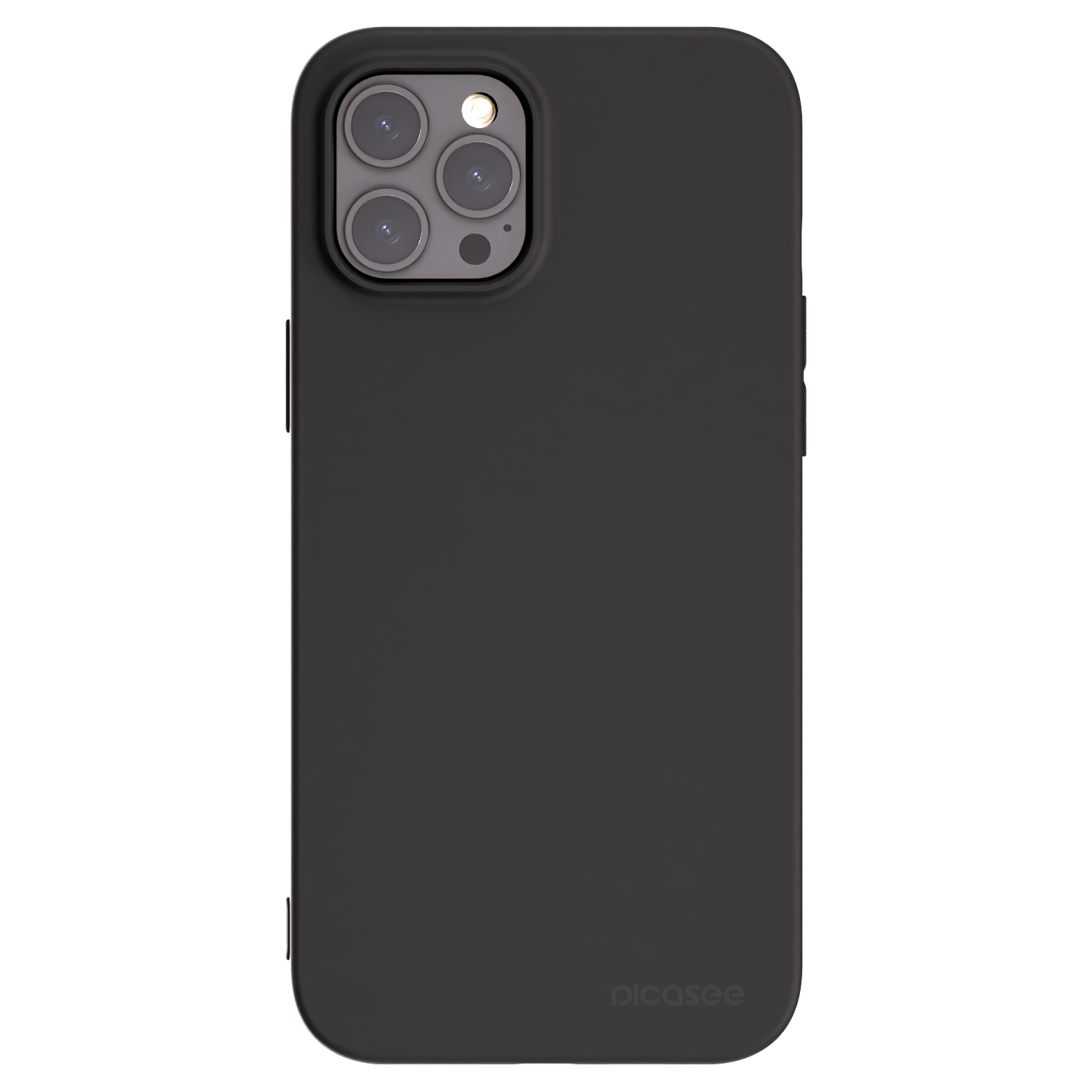 Picasee fekete szilikon tok az alábbi mobiltelefonokra Apple iPhone 12 Pro Max - Clear