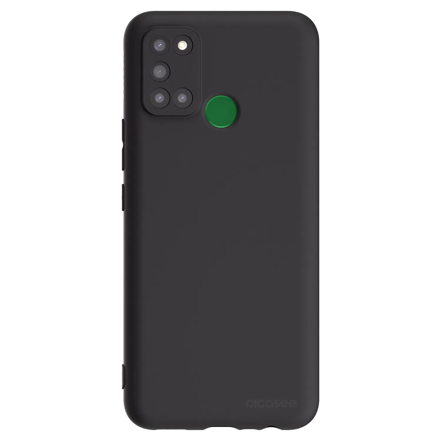 Picasee fekete szilikon tok az alábbi mobiltelefonokra Realme 7i - Clear