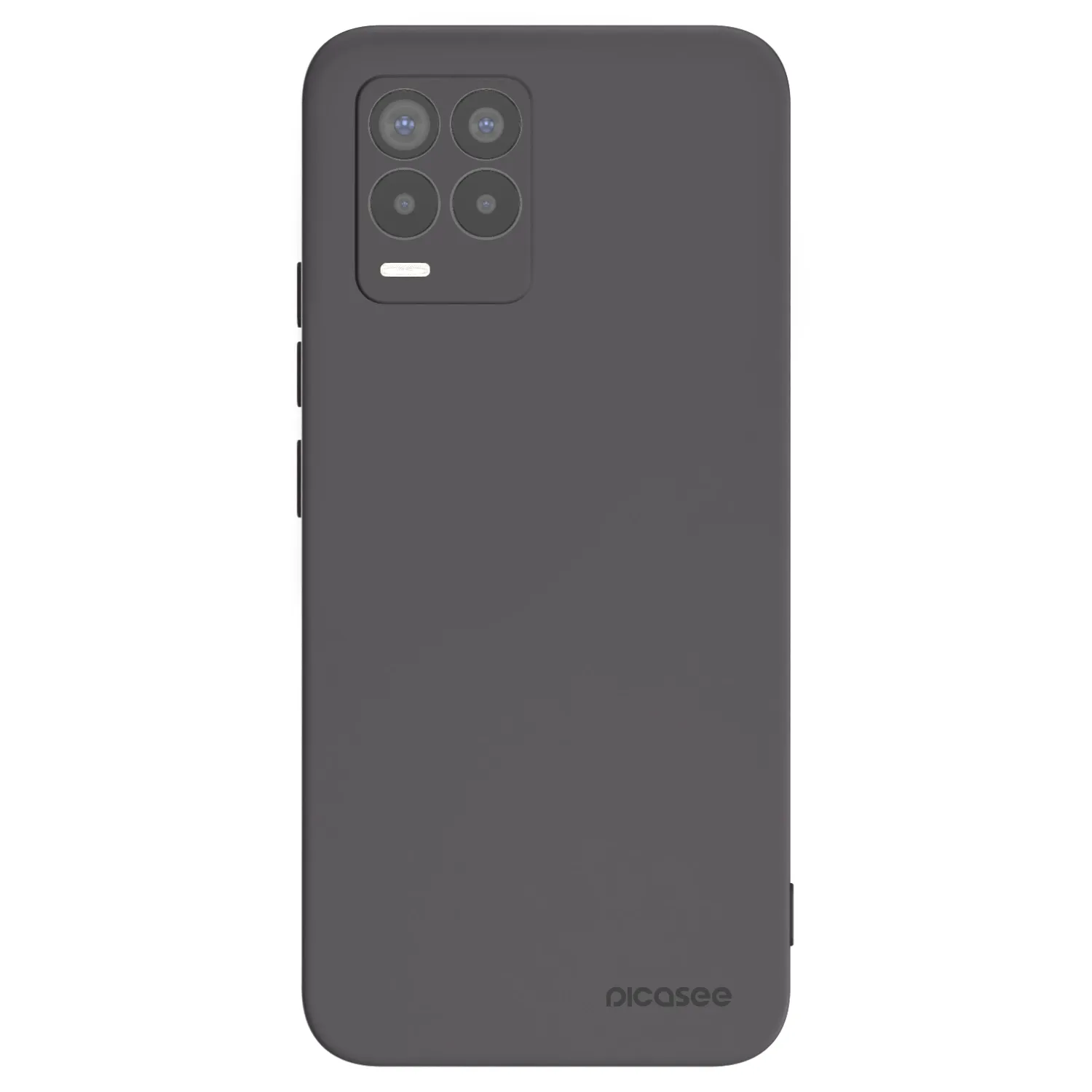 Picasee fekete szilikon tok az alábbi mobiltelefonokra Realme 8 4G - Clear