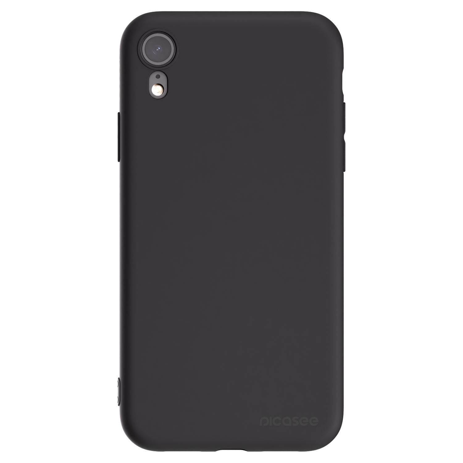 Picasee fekete szilikon tok az alábbi mobiltelefonokra Apple iPhone XR - Clear