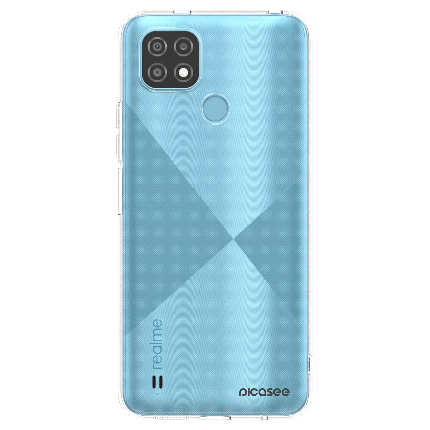 Picasee átlátszó szilikon tok az alábbi mobiltelefonokra Realme C21 - Clear