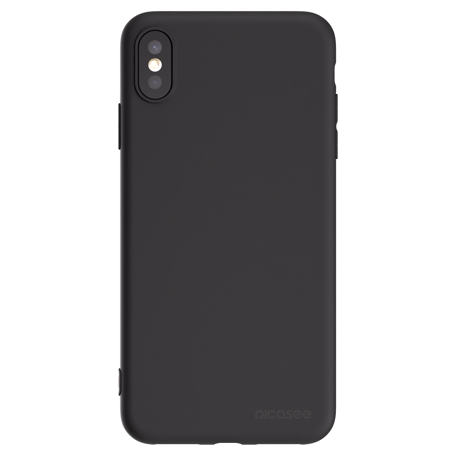 Picasee fekete szilikon tok az alábbi mobiltelefonokra Apple iPhone XS Max - Clear